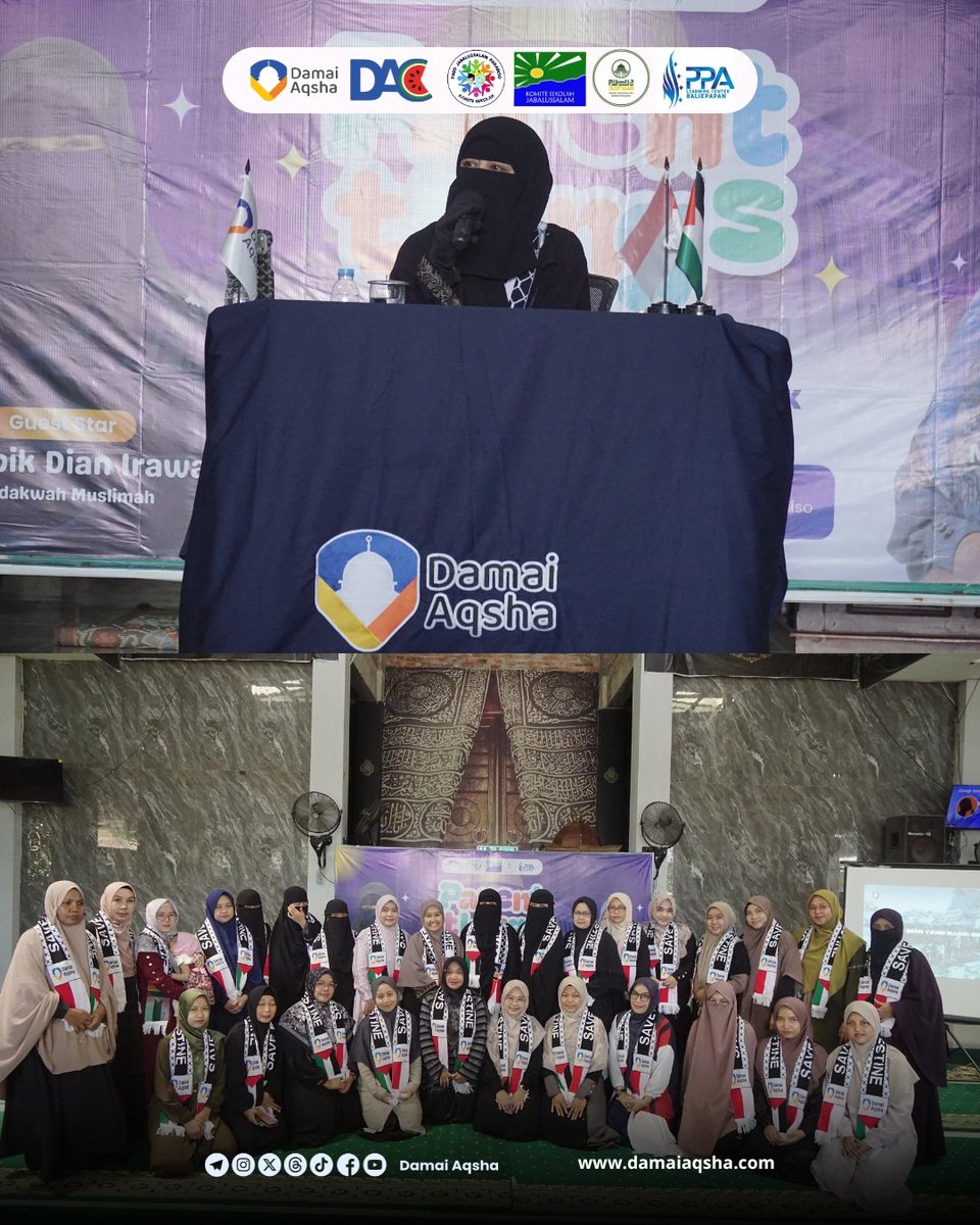 damaiaqsha's tweet image. Dokumentasi Safari Dakwah bersama Ummi Pipik Dian Irawati yang telah terlaksana pada 10 Januari 2026, pukul 08.00–12.00 WITA, bertempat di Masjid Darussalam, Perumahan Borneo Paradiso, Balikpapan.

#safaridakwah #ParentThings #ummipipikdianirawati #damaiaqsha #balikpapan