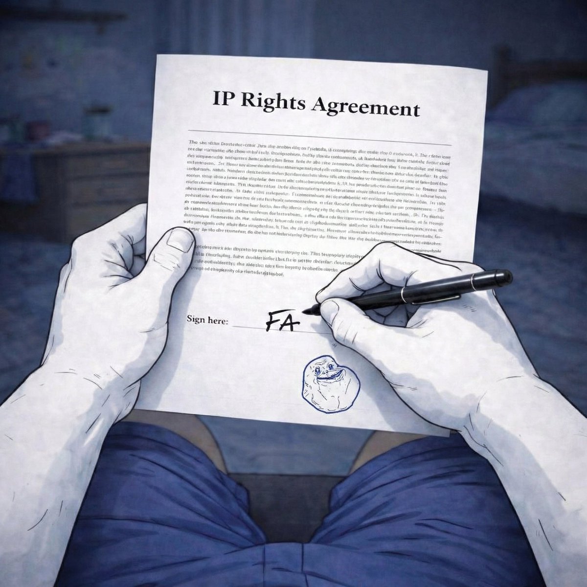 foreveraloneio's tweet image. We are proud to announce that we have acquired the exclusive IP rights to the Forever Alone meme, one of the most iconic memes in internet history.

This makes $ALONE the official Forever Alone token, and owning ALONE means owning a real piece of internet culture. The IP rights…