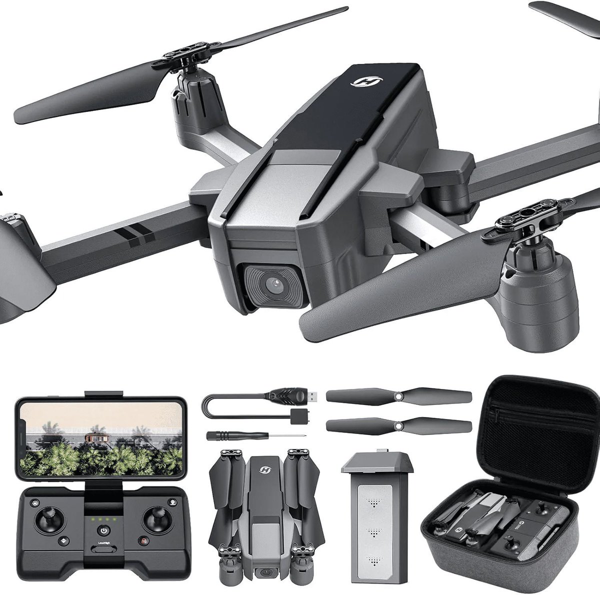Soar high with the #HolyStoneHS440D! 🌟 For just $109.99, enjoy 4K UHD camera, GPS flight modes, &amp; portability. Perfect for beginners! 🛸 #Drones #Tech #AerialPhotography #FlyingMadeEasy #DroneEnthusiast