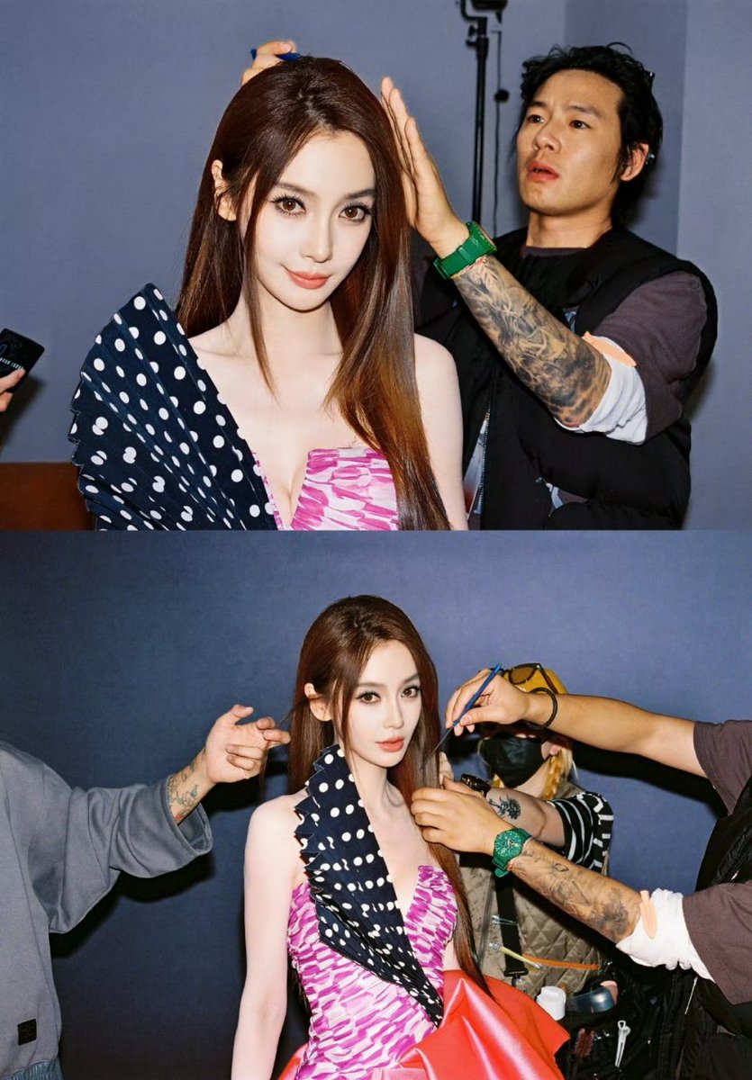 cdrama_update's tweet image. #Angelababy’s studio shares behind the scenes snaps 

#YangYing #杨颖