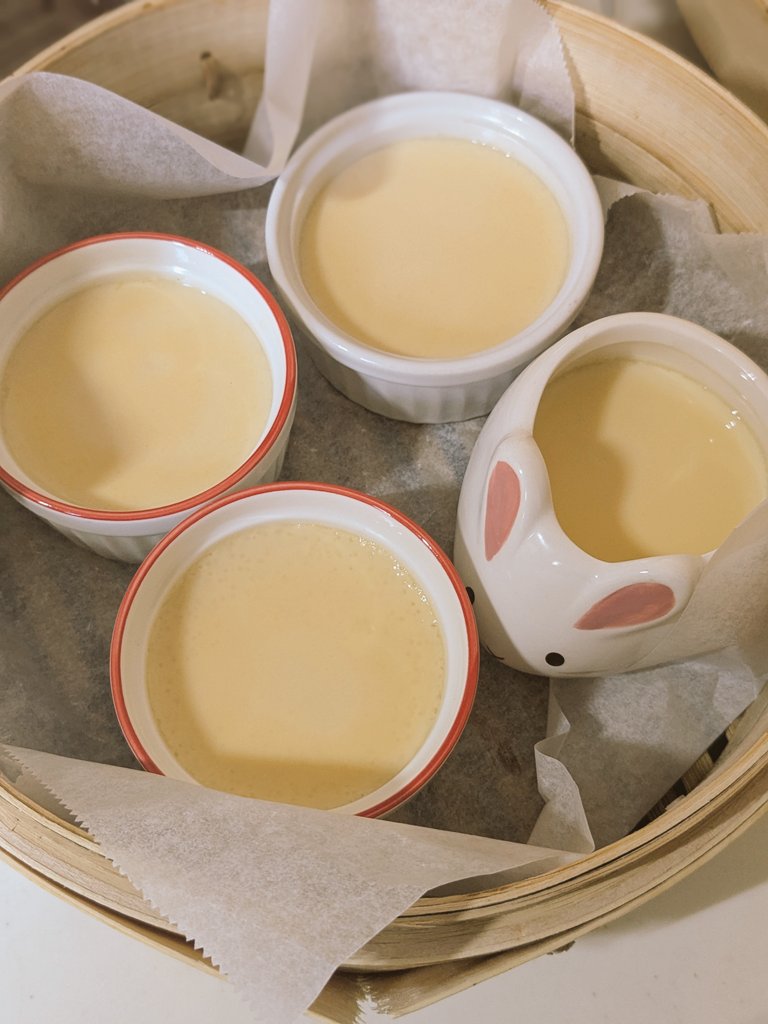 pasomasooo's tweet image. 今日は蒸籠でプリン🍮𓌈
ビビンバも作った(•ㅂ•)و❤