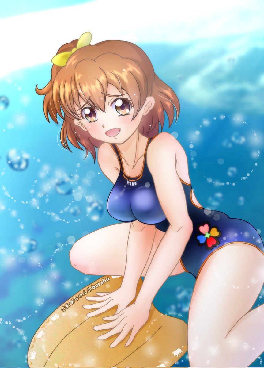 山吹祈里 「#くそ寒いので水着を貼る」|ブラフ丸のイラスト