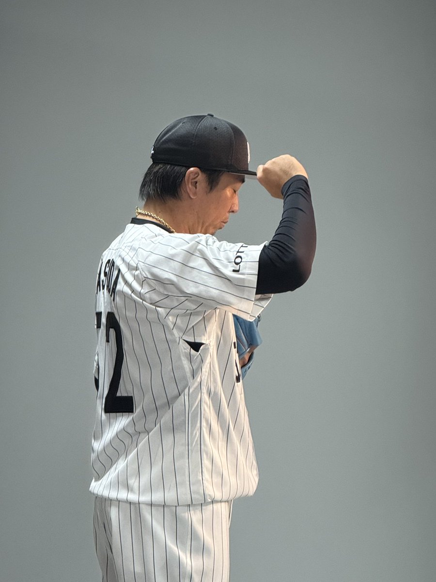 益田直也 投手も順調に撮影が進んでいます！ #chibalotte #広報