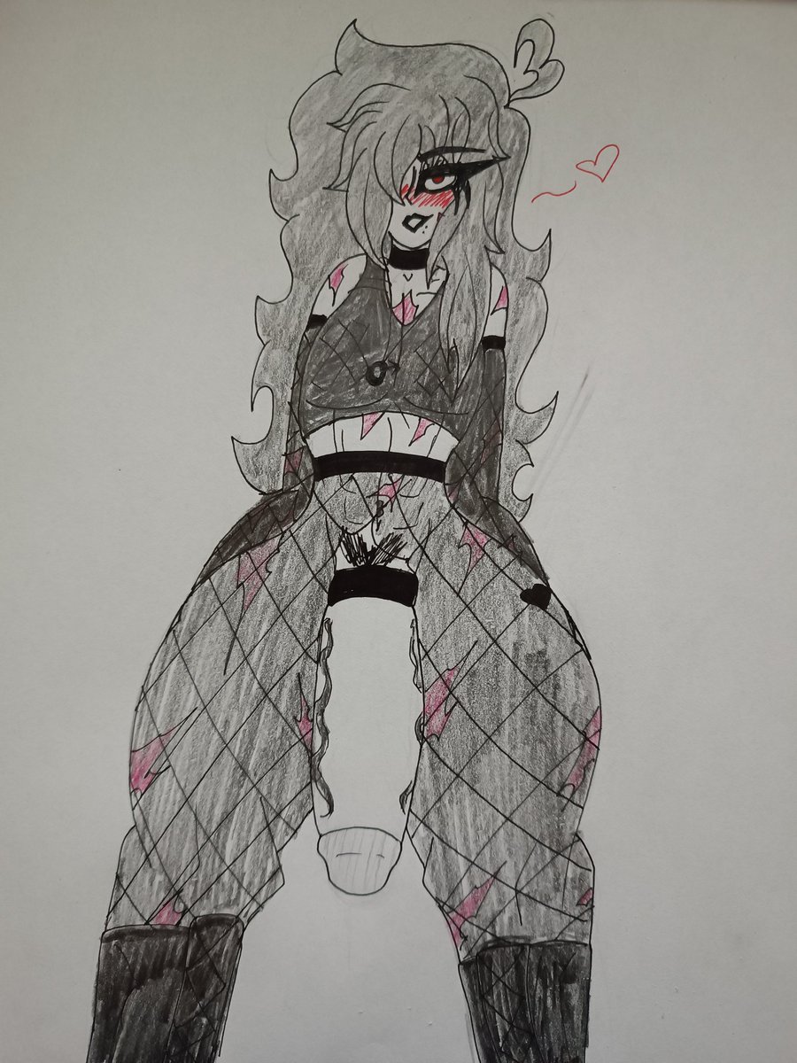 Fishnet boy~

#femboy #femboyart #oc #ocart #art #nsfwart #nsfw #goth