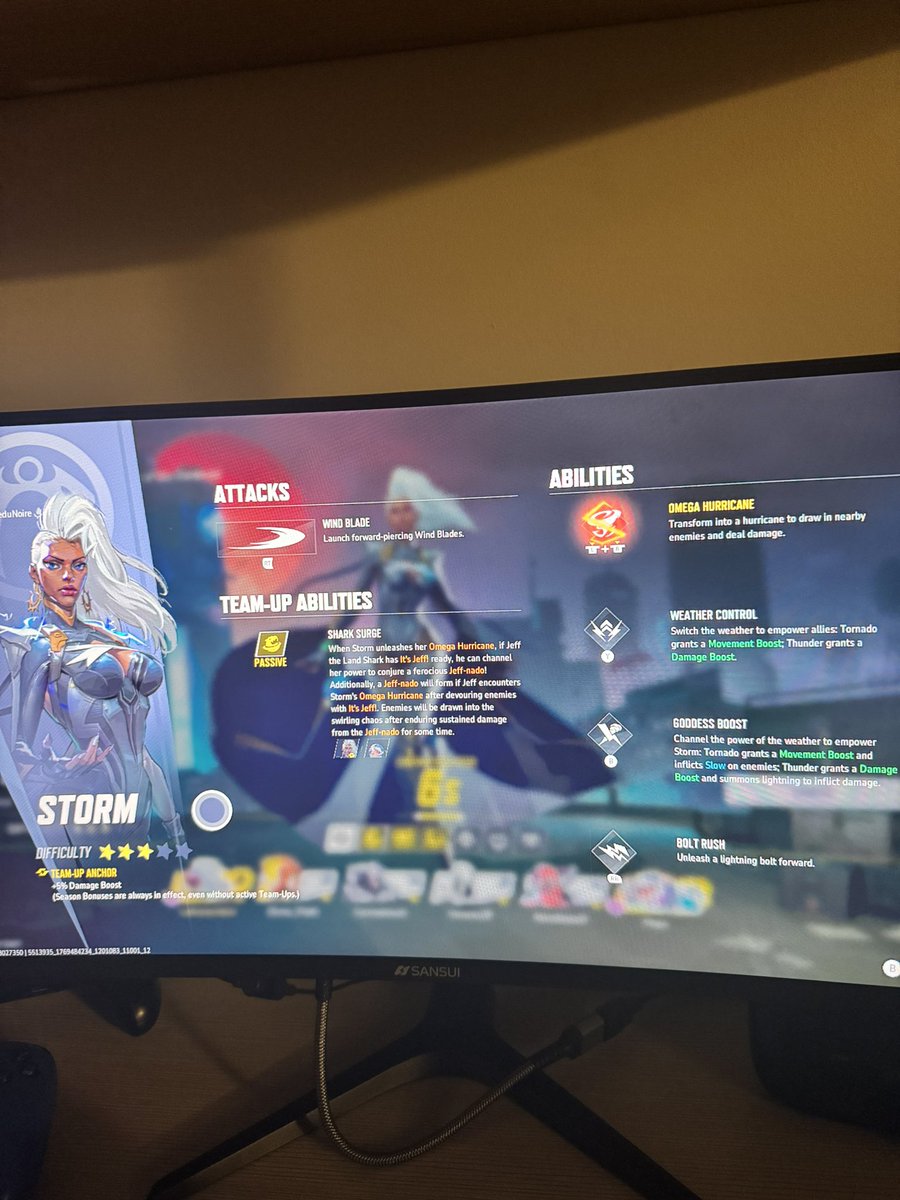 WorldOfAntoine's tweet image. JUSTICE FOR STORM and this basic ass kit in @MarvelRivals . Some characters literally have three and four team ups  plus extra abilities at a time! No excuses. Pay STORM some attention!