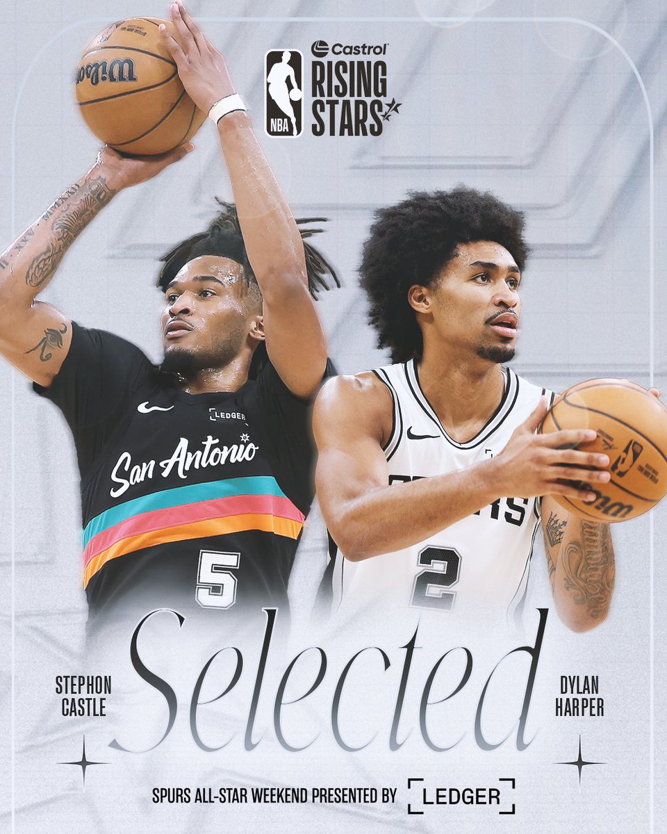 Our Rising Stars 💫
Congrats to @StephonCastle and @dy1anharper on being selected to compete in the 2026 Castrol Rising Stars!
@Ledger | #PorVida