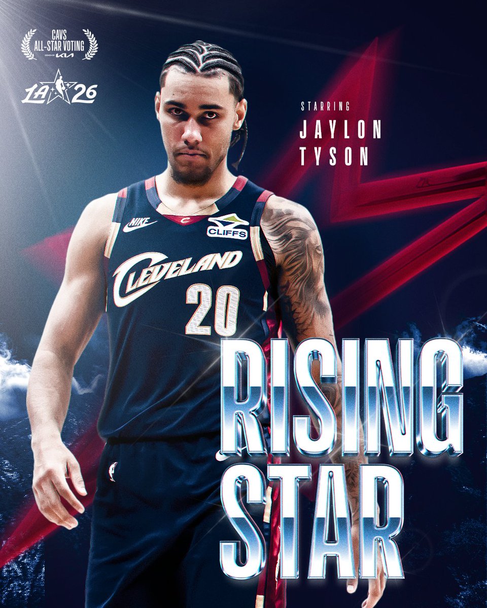cavs's tweet photo. 🌟 Introducing your Rising Star: Jaylon Tyson.

@Kia | #CastYourVote https://t.co/J3HPeY9IeL