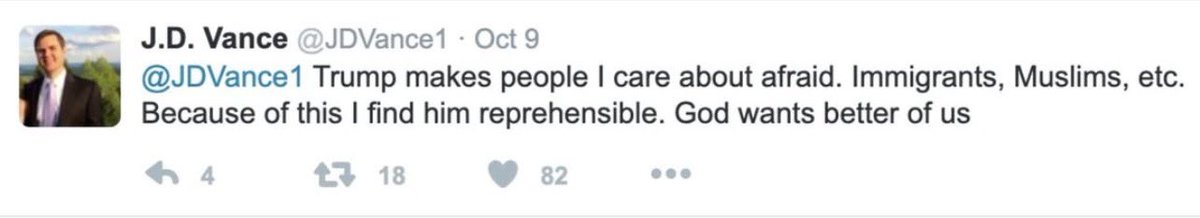 JamieBonkiewicz's tweet photo. This was before J.D. Vance’s full moral collapse https://t.co/PSImZReDHm