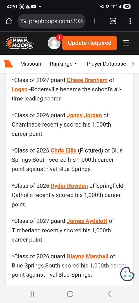 Chris_2026_23's tweet photo. Thank you for the write up @PrepHoopsMO https://t.co/tT1pp2fXoy