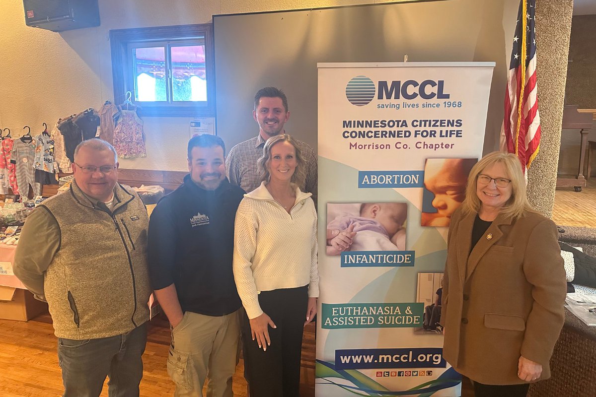RepFischbach's tweet image. This past weekend, I attended the 53rd Annual Pro-life Dinner in Little Falls. I am proud to stand alongside the attendees and local MN Legislators who are defending life on every level of government and within our communities.