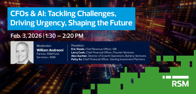 AI adoption is reshaping finance. Join us at Private Funds CFO New York Forum 2026 to learn how CFOs are overcoming implementation challenges and advancing strategies for sustainable growth. rsm.buzz/4bll7Iq