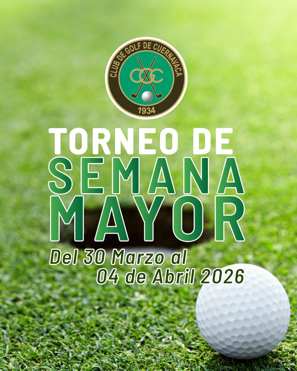 El Torneo de Semana Mayor viene con todo. ¡No te lo puedes perder!

¡Reserva al: 7772209190!