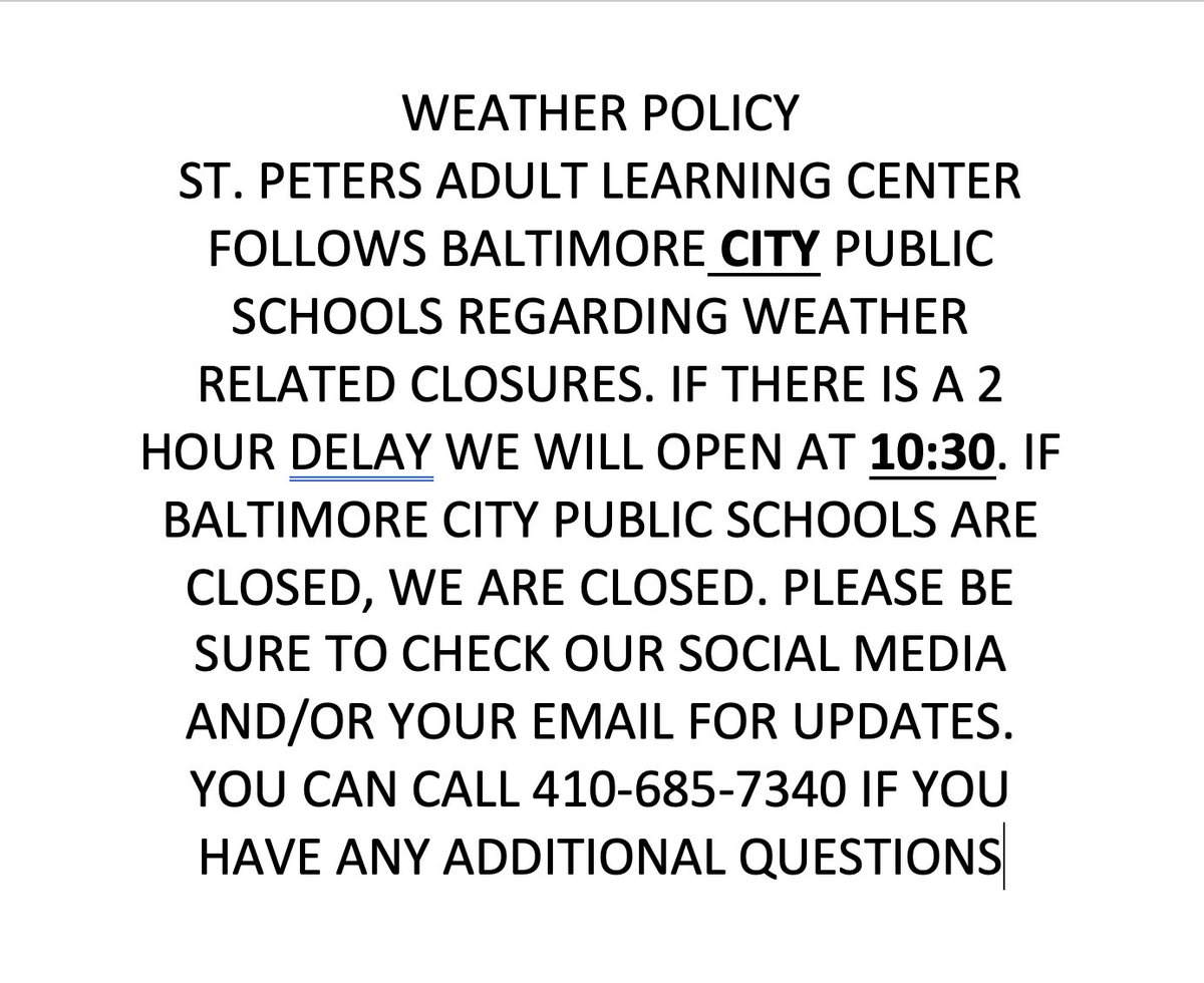 StPetersALC's tweet photo. SPALC CLOSED TUESDAY 1/27/26 - https://t.co/hQ0M7Jgsn8 https://t.co/E38mi7Rwmm