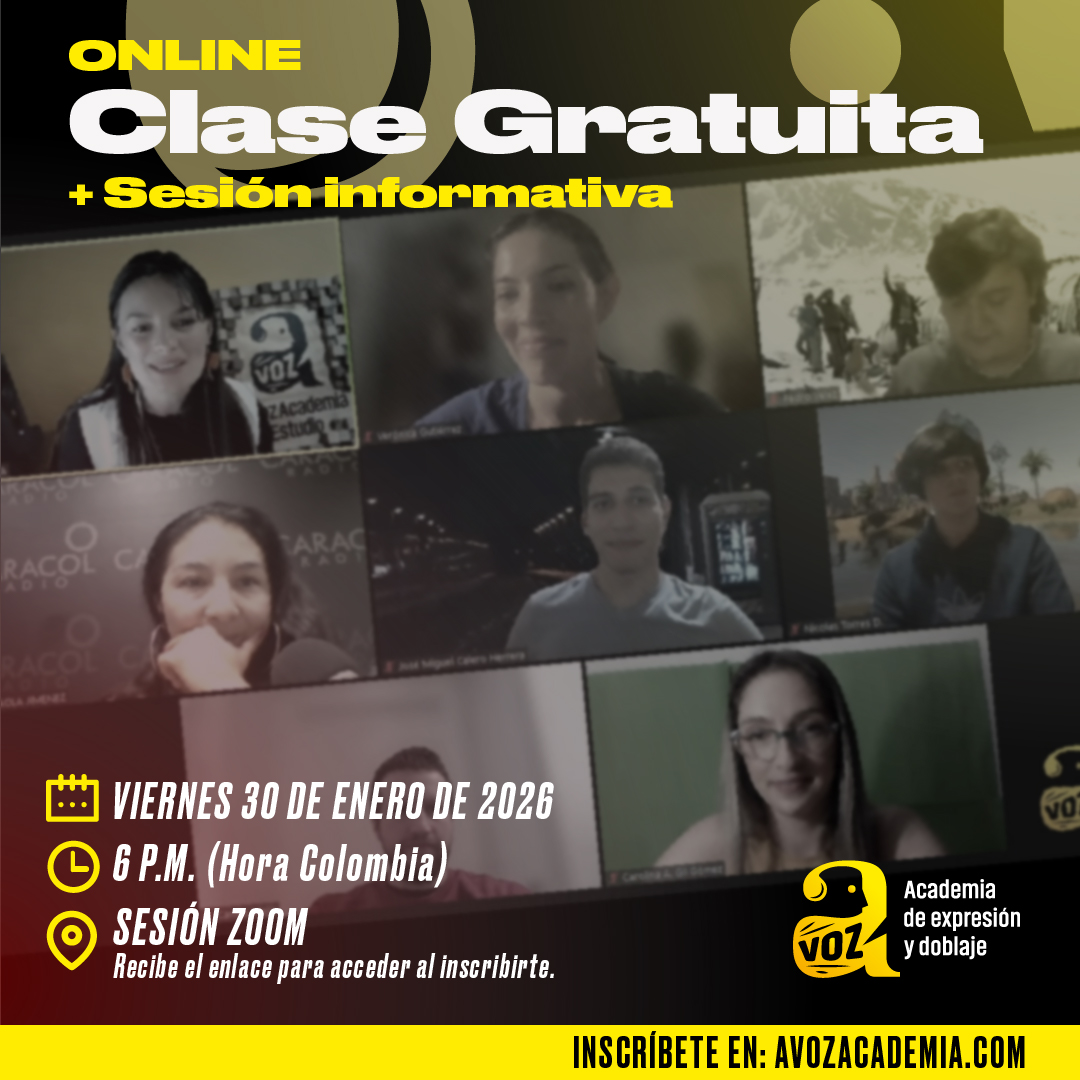 ¡Clase GRATUITA + sesión informativa VIRTUAL! Descubre el poder de tu voz desde casa. ✨ Con Isa Junca 📅 30 ene | 6:00 p.m. 💻 Zoom Cupos limitados → avozacademia.com/20260130-clase… #AVozAcademia #VozOnline