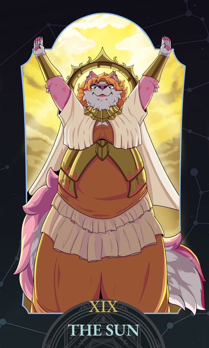 The Sun. Joy, success, vitality, and clarity. Its light is life itself, pure energy and warmth. After the darkest night, it conquers the horizon, always rising anew to claim its eternal throne in the sky, filling every corner with radiance.