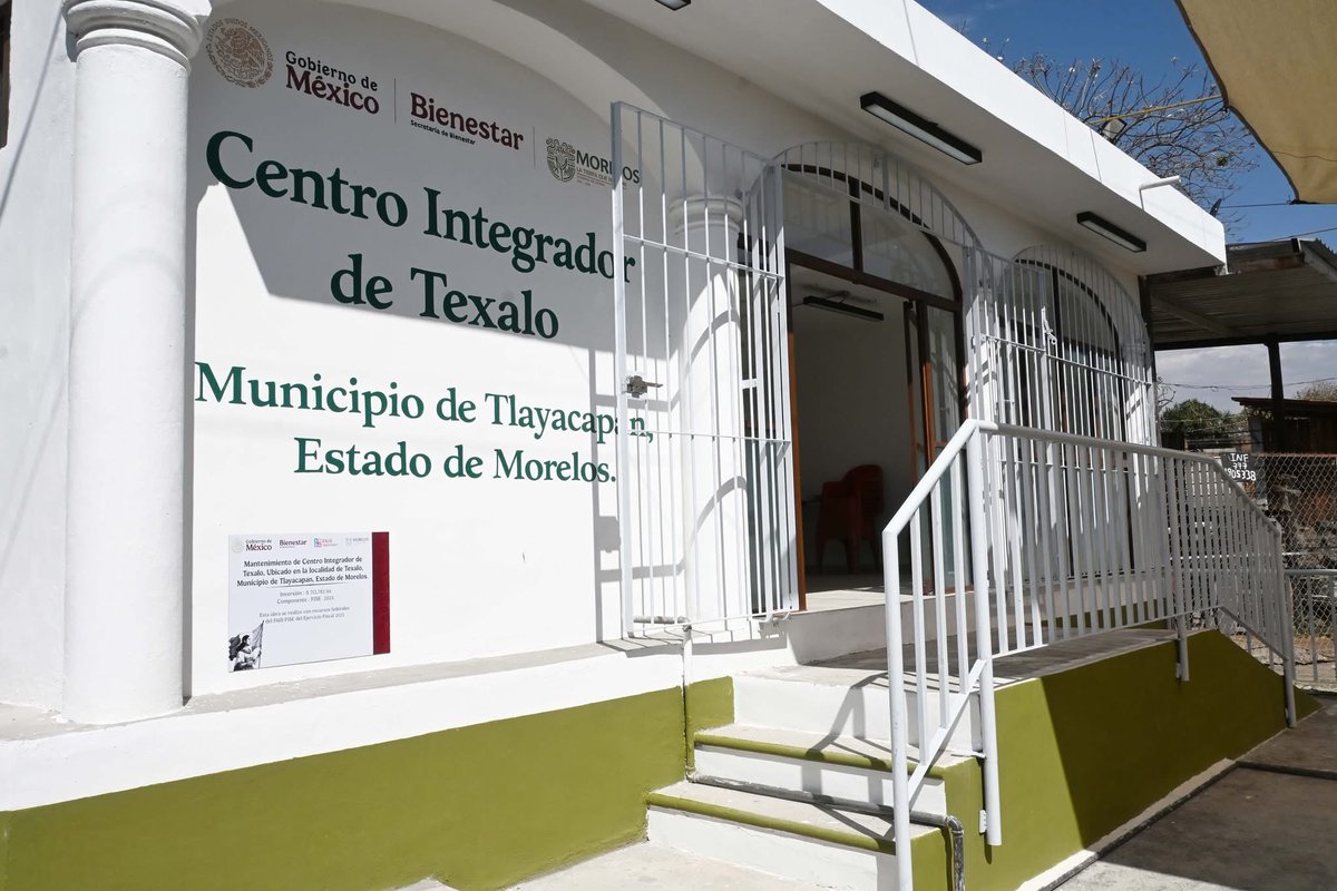 La comunidad de Texalo, en Tlayacapan, ya cuenta con un Centro Integrador renovado, un lugar pensado por la Gobernadora Margarita González Saravia  para el encuentro, la organización y la convivencia de las familias.

#LaTierraQueNosUne.
