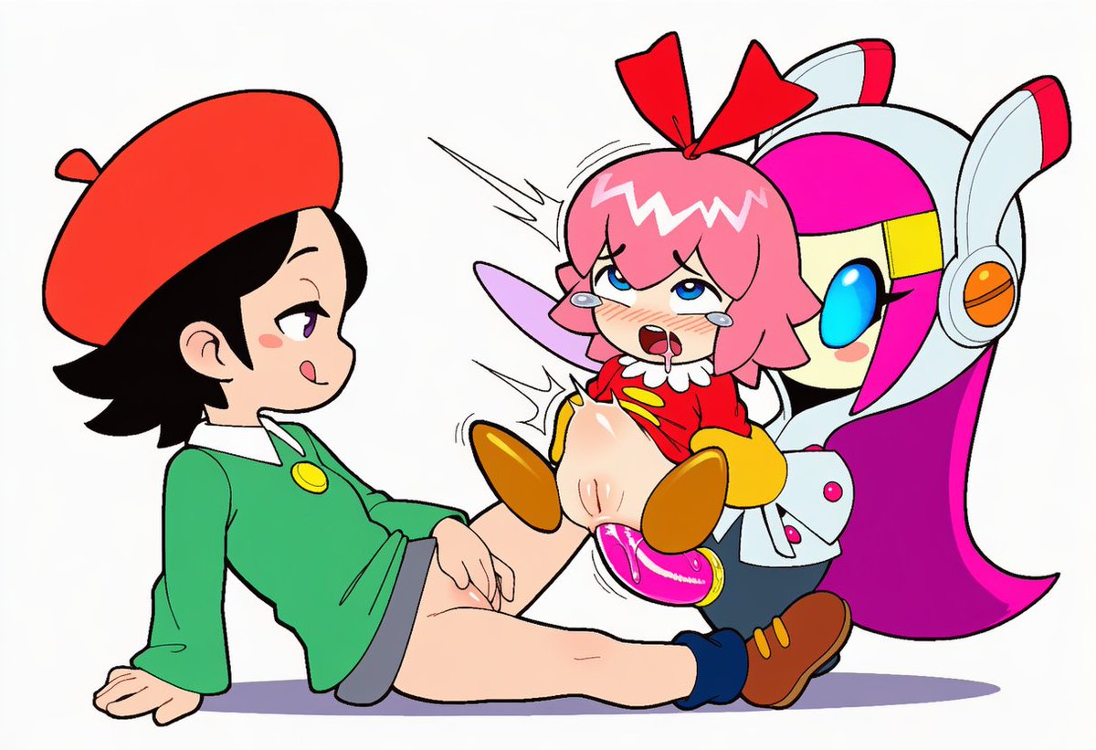 Adeleine COULD save her friend from this torture but...
I don't know, something about the way Susie does it just gets the job done for her... C'mon Ribbon, surely you can endure the entire thing right?