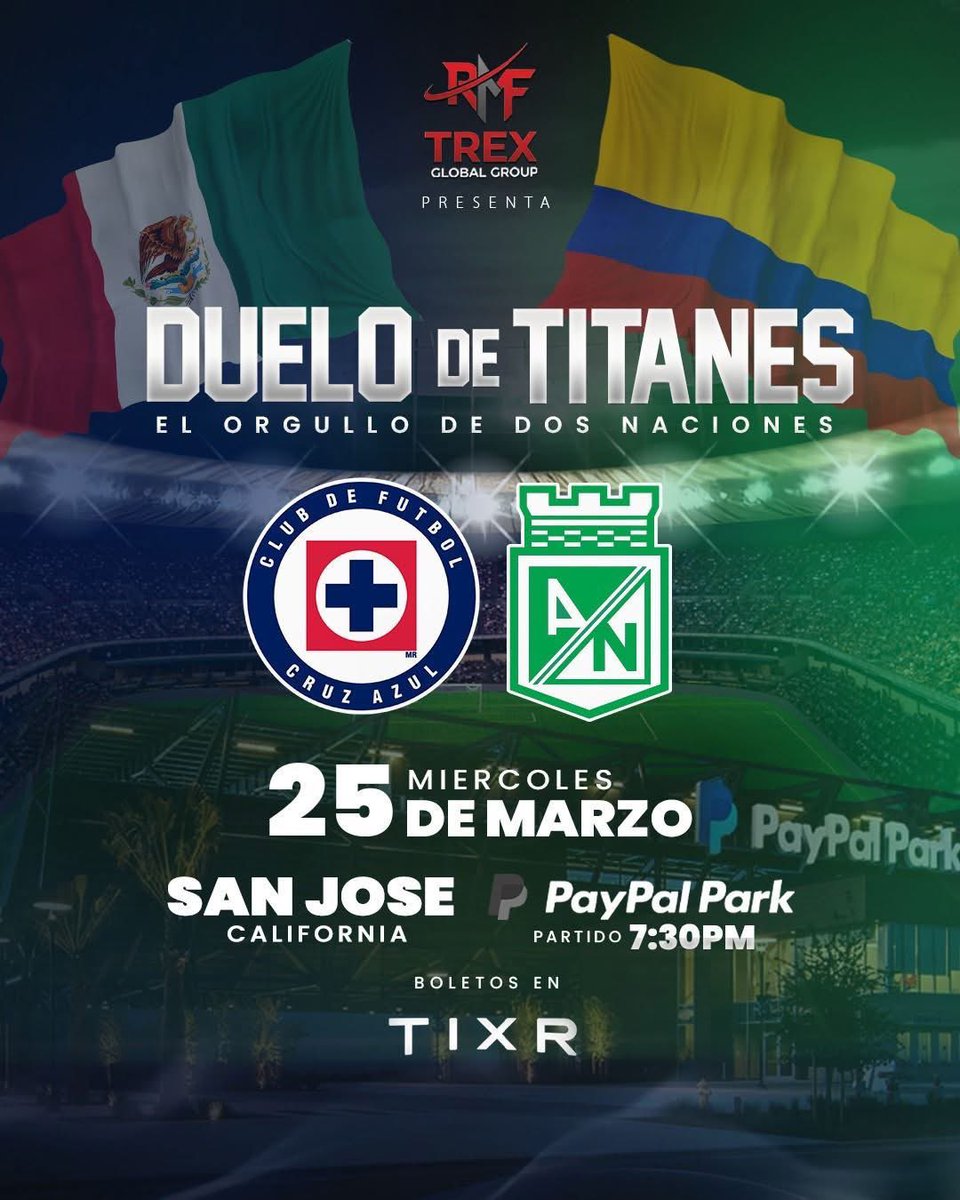 🇳🇬!AMISTOSO INTERNACIONAL! 🇳🇬

Atlético Nacional Jugará el Miércoles 25 de Marzo (Fecha FIFA) un partido en condición de amistoso internacional frente a Cruz Azul de México. Dicho partido será en San José, California, USA.