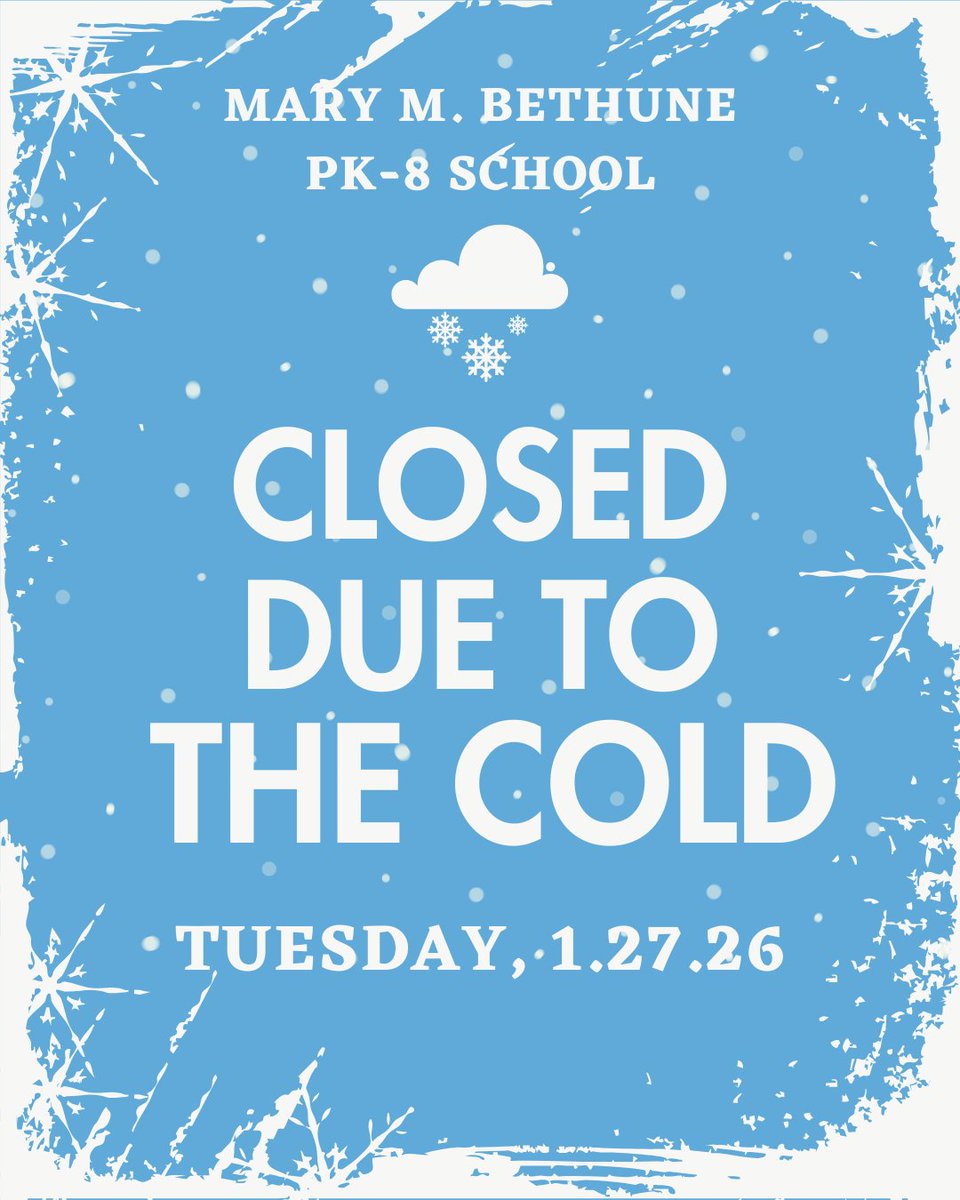 We'll be closed on Tuesday, 1.27.26 due to the cold!  Stay warm!