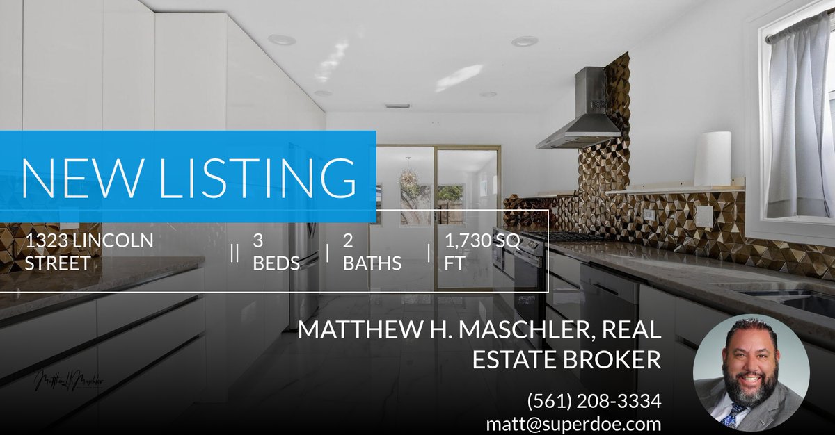 📍 New Listing 📍 Take a look at this fantastic new property that just hit the market located at 1323 Lincoln Street in Hollywood. Reach out here or at (561) 208-3334 for more information homeforsale.at/1323_LINCOLN_S…