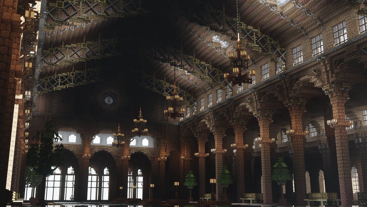 WalterBuilds's tweet image. München Hauptbahnhof Lobby

#Minecraftbuilds #Minecraft 
#minecraft建築コミュ #munich