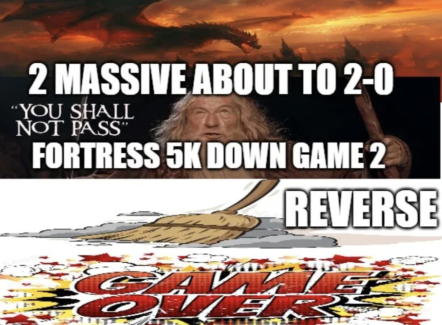 I guess the floor had to be swept.... GGs <a href="/FortressEsport/">Fortress</a> cya in playoffs!