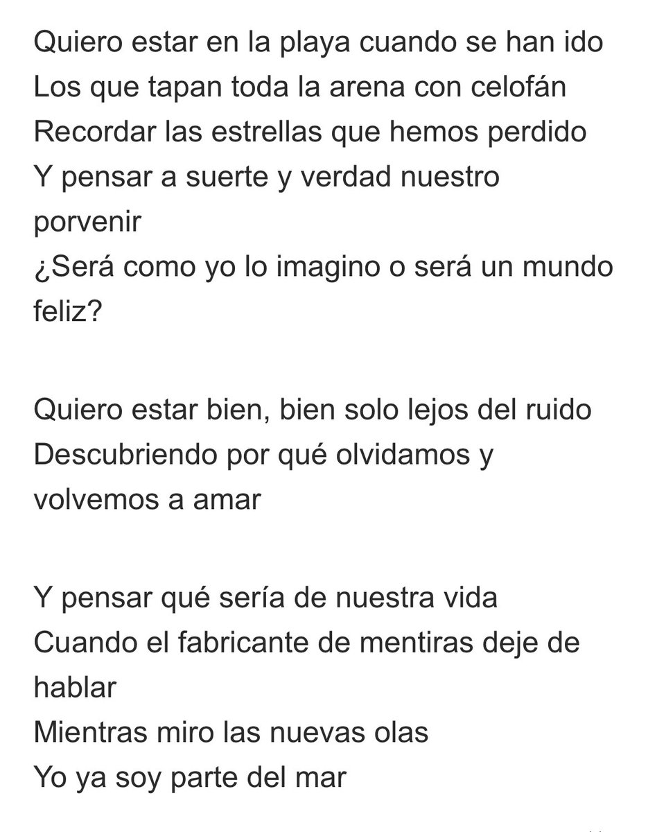 Pensar que un día Charly escribió este fragmento, le puso una melodía hermosa de otra galaxia y siguió su vida como si nada, tirándose al vacío y todas esas cosas.
