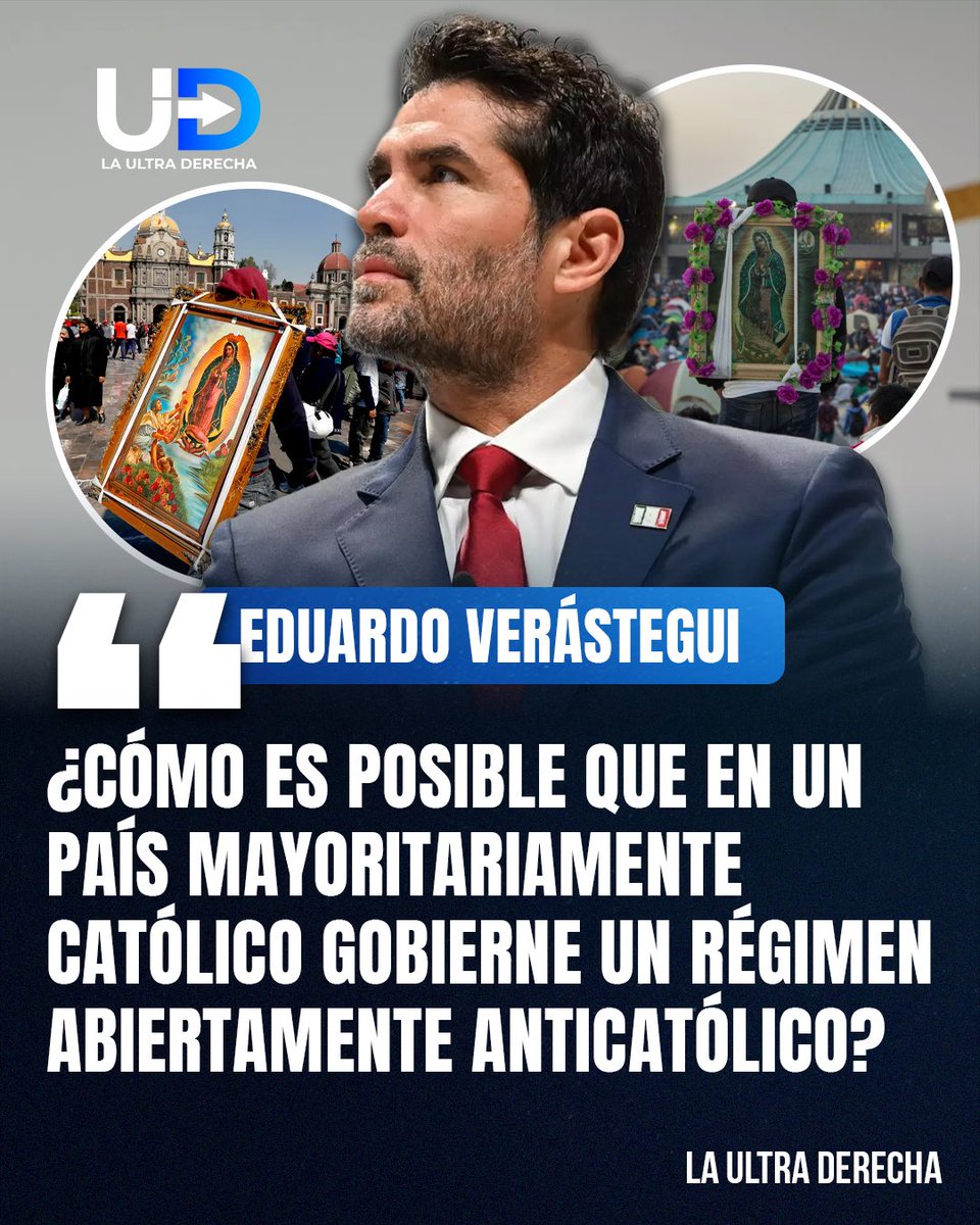 🚨|✝️ ¡CIERTO! El productor y líder católico, <a href="/EVerastegui/">Eduardo Verástegui</a>, lanzó la pregunta del millón al cuestionar por qué México es gobernado por anticatólicos si la mayoría de sus ciudadanos son profundamente católicos.

"Un gobierno que desprecia la fe del pueblo, 
que legisla contra la