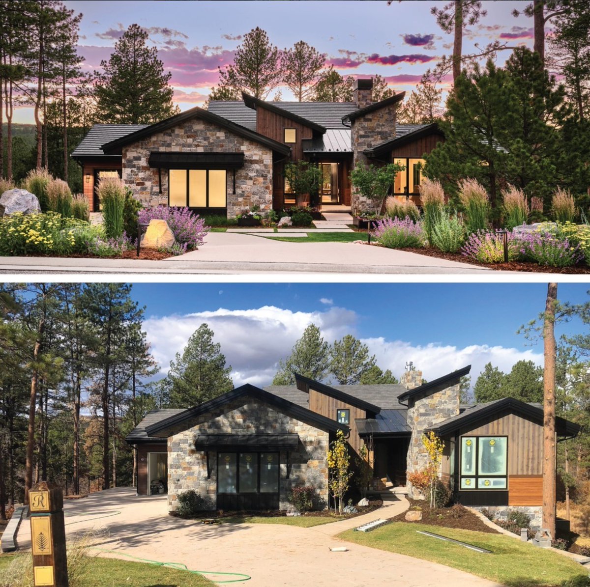 This #MountainModern project shows how expert landscaping transforms more than just #curbappeal. Grasses, boulders, lighting, and structure come together to make it feel like part of the land.

#OutdoorLiving #LandscapeDesign #BeforeAndAfter #SustainableDesign #SustainableDesign