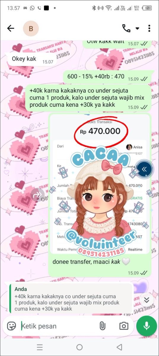 kedaicacaa's tweet image. 𓂃・﹕★﹒₊‧ testimoni gestun 🧾キ

꒰꒰・┄┄┄ 4.5 JUTA  ⌢༢
꒰꒰・┄┄┄ 470 RIBU  ⌢༢
꒰꒰・┄┄┄ 1.8 JUTA ⌢༢
꒰꒰・┄┄┄ 4.5 JUTA  ⌢༢

WA : wa.me/6289514231185 ☎️