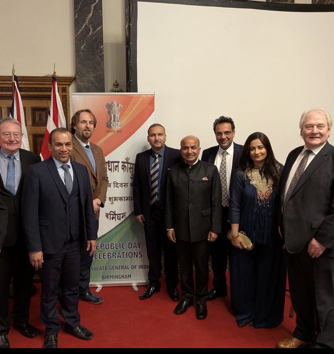 It was truly inspirational  to celebrate the 77th Republic Day of India in Birmingham with an array of leading voices from society. Thank you to Acting Consul General Mr. Aman Bansal <a href="/CGI_Bghm/">India in Birmingham</a> and <a href="/HCI_London/">India in the UK</a> for the memorable Reception. Great to catch up with friends too.