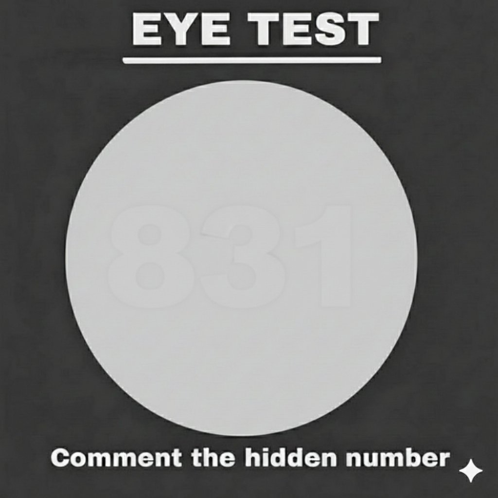Eye's test ???

Write the hidden numbers.??