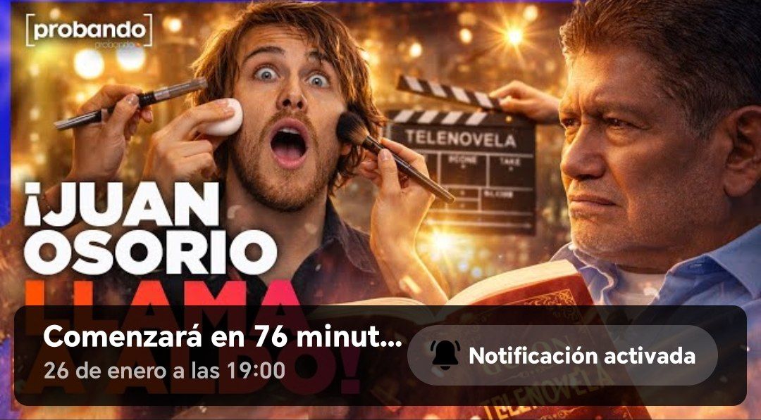 Activen sus notificaciones 🔔
7pm hora CDMX 

Hay nueva cápsula de #ProbandoProbando

Aquí les dejo el link
youtube.com/live/NRoUW6nut…