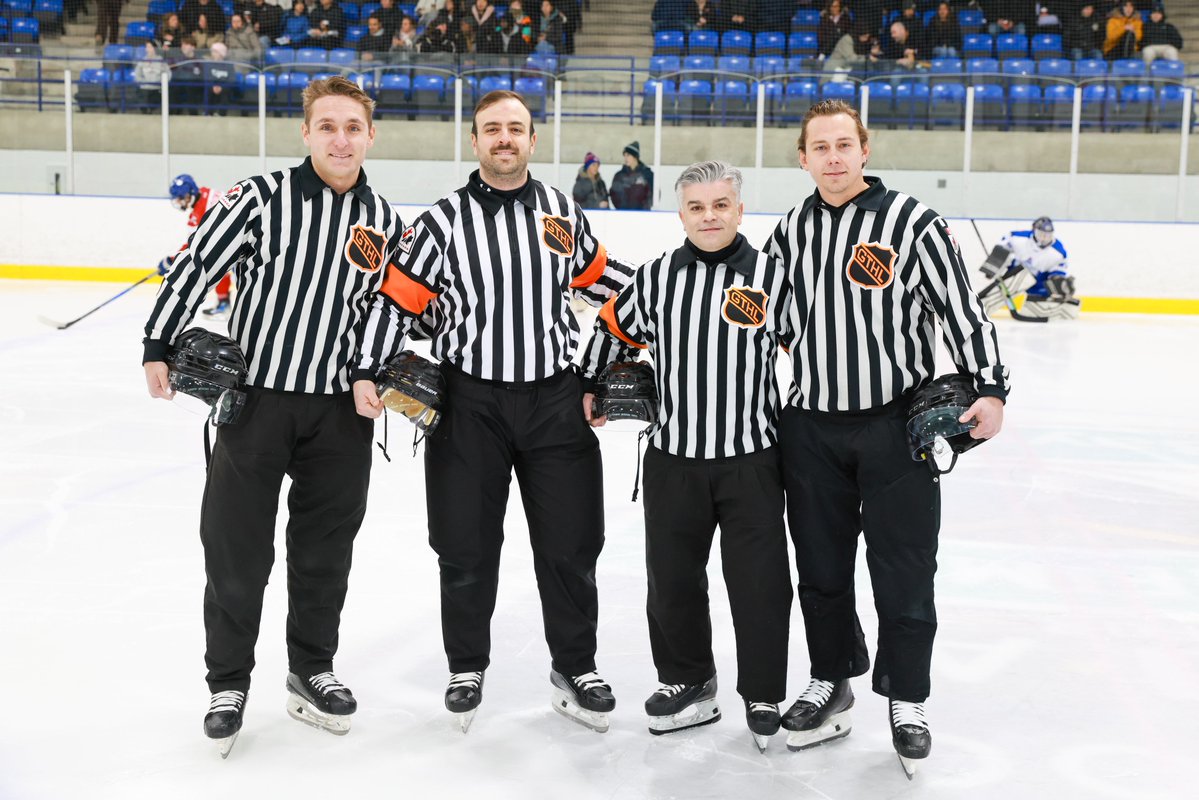 Congratulations to the 2026 U18 All-Star Festival officiating crews! ⚫️⚪️

🌟 Bryan Silva, Troy Nadin, Cooper Mair, Ian Cassidy
🌟🌟 Graham Joynt, Michael Girard, Zach Gordon, Jack Woolley
🌟🌟🌟 Joe Fonseca, Joseph Tadiello, Ben Addison, Liam O’Dette

#U18AllStars | #FuelledByG