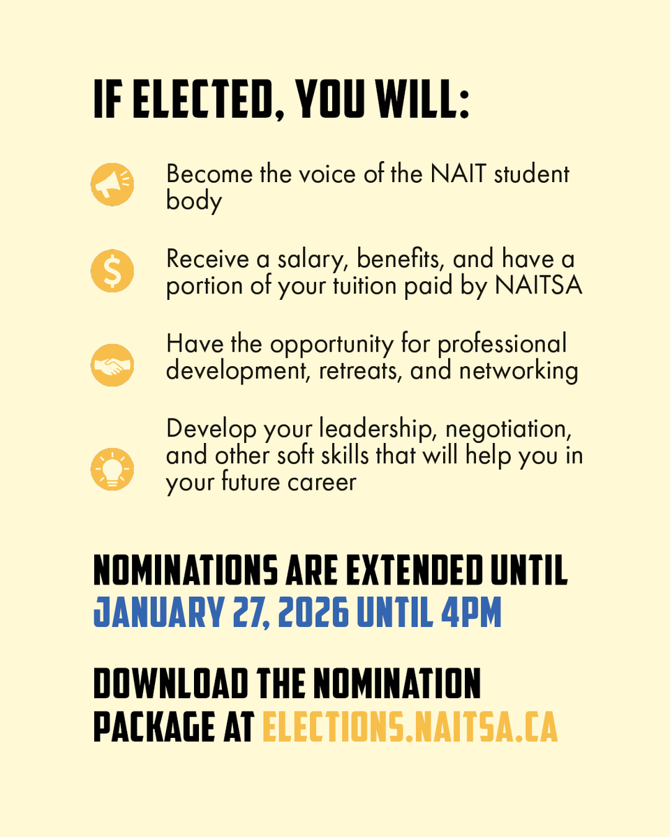 NAIT Students' Assn. tweet media