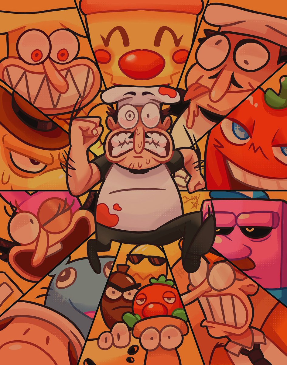 Reposting four of my baddies for the anniversary 🙏
#pizzatower