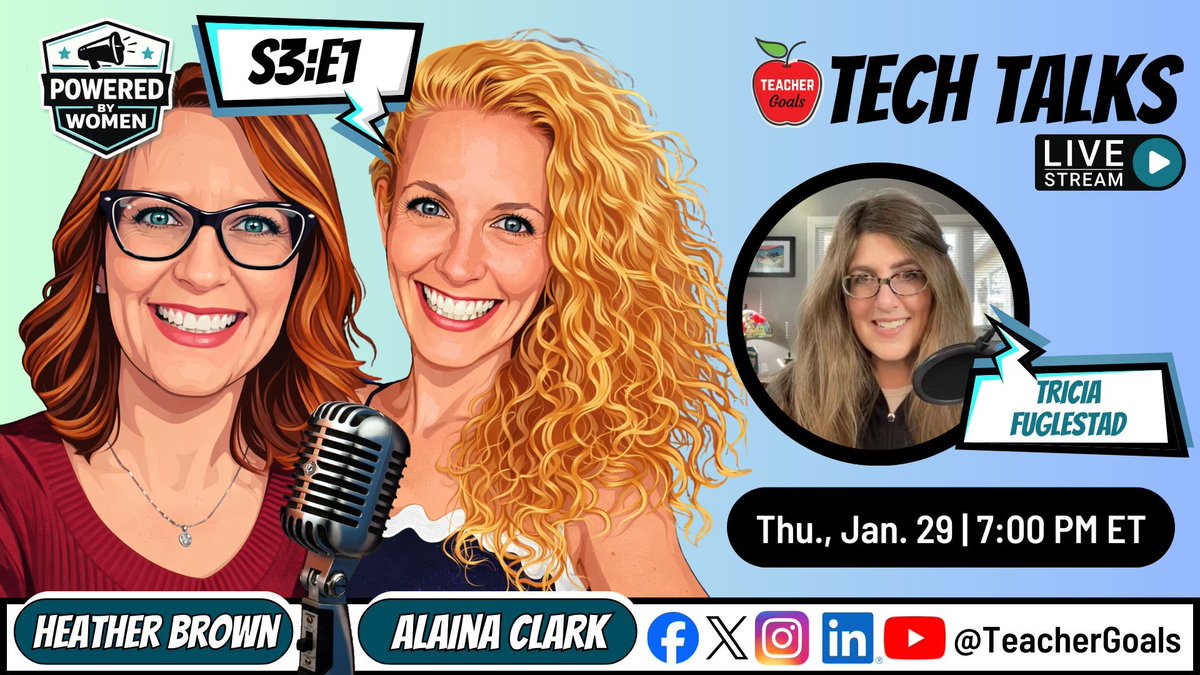 TriciaFuglestad's tweet image. Join us LIVE 
#augmentedreality @teachergoals @browniesedbites
@AlainaClarkWein
