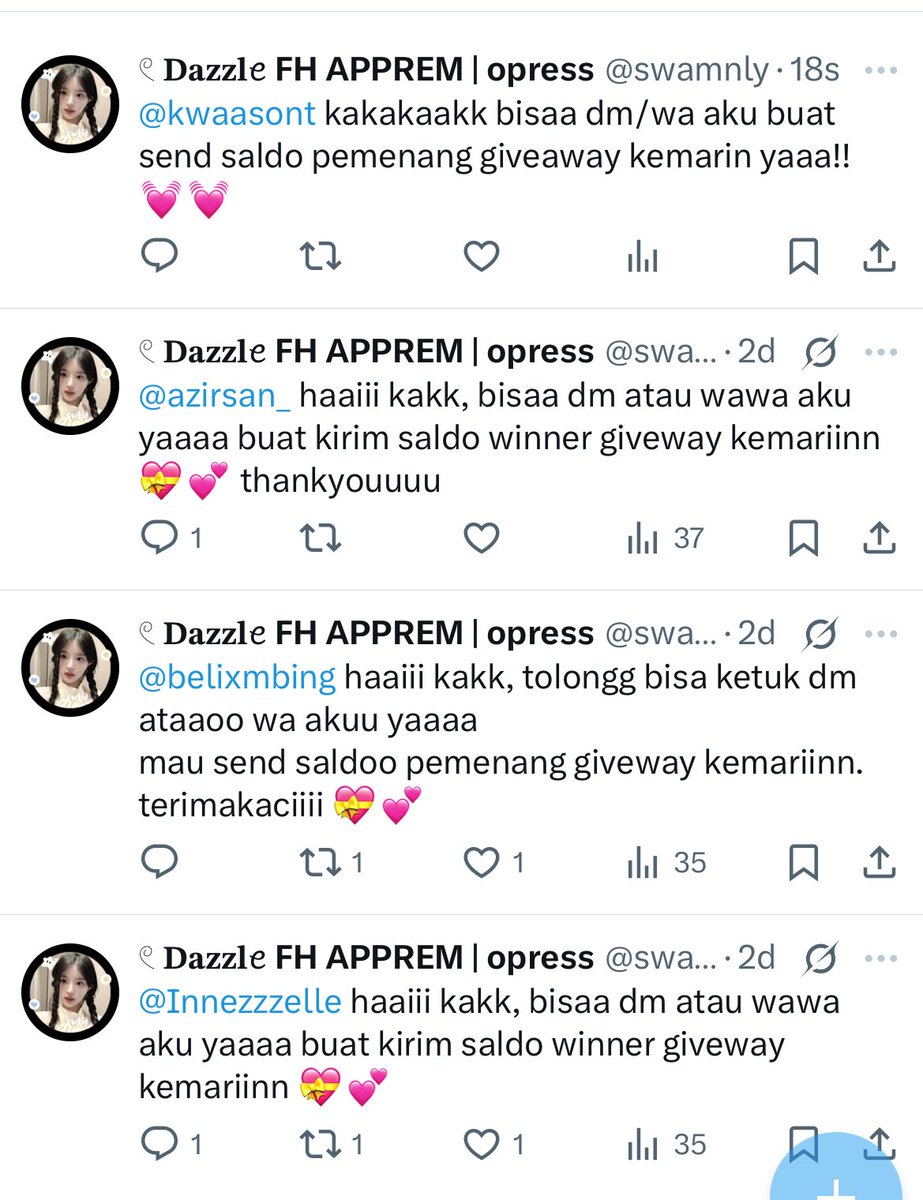 𓏲 𝐃𝐚𝐳𝐳𝐥ꫀ FH APPREM | opress tweet media