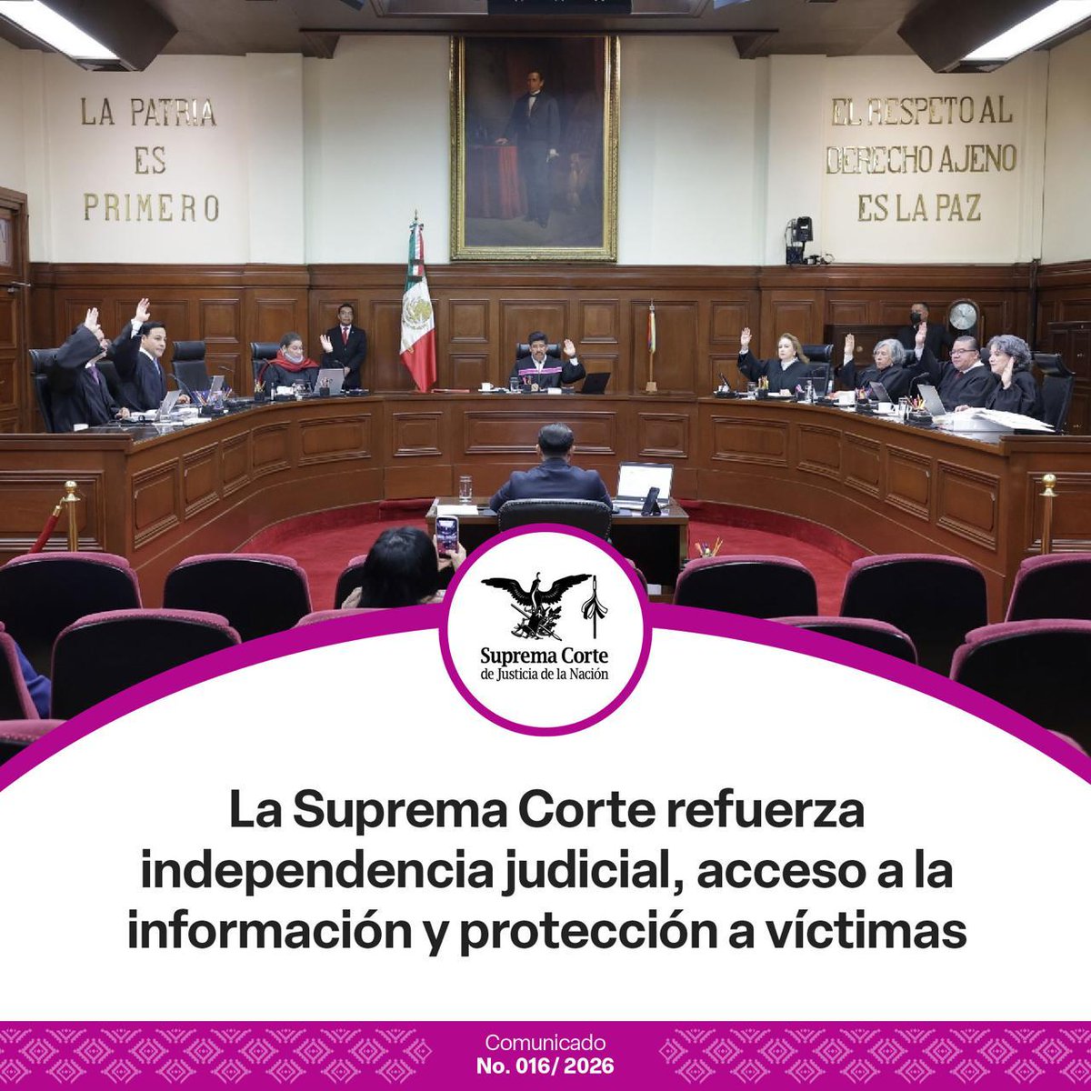 Hoy la #scjn protegió a periodistas y a la ciudadanía al invalidar en Sinaloa un delito que sancionaba la obtención de información por cualquier medio tecnológico sobre actividades de instituciones de seguridad pública. Además, fortaleció los derechos de las víctimas al