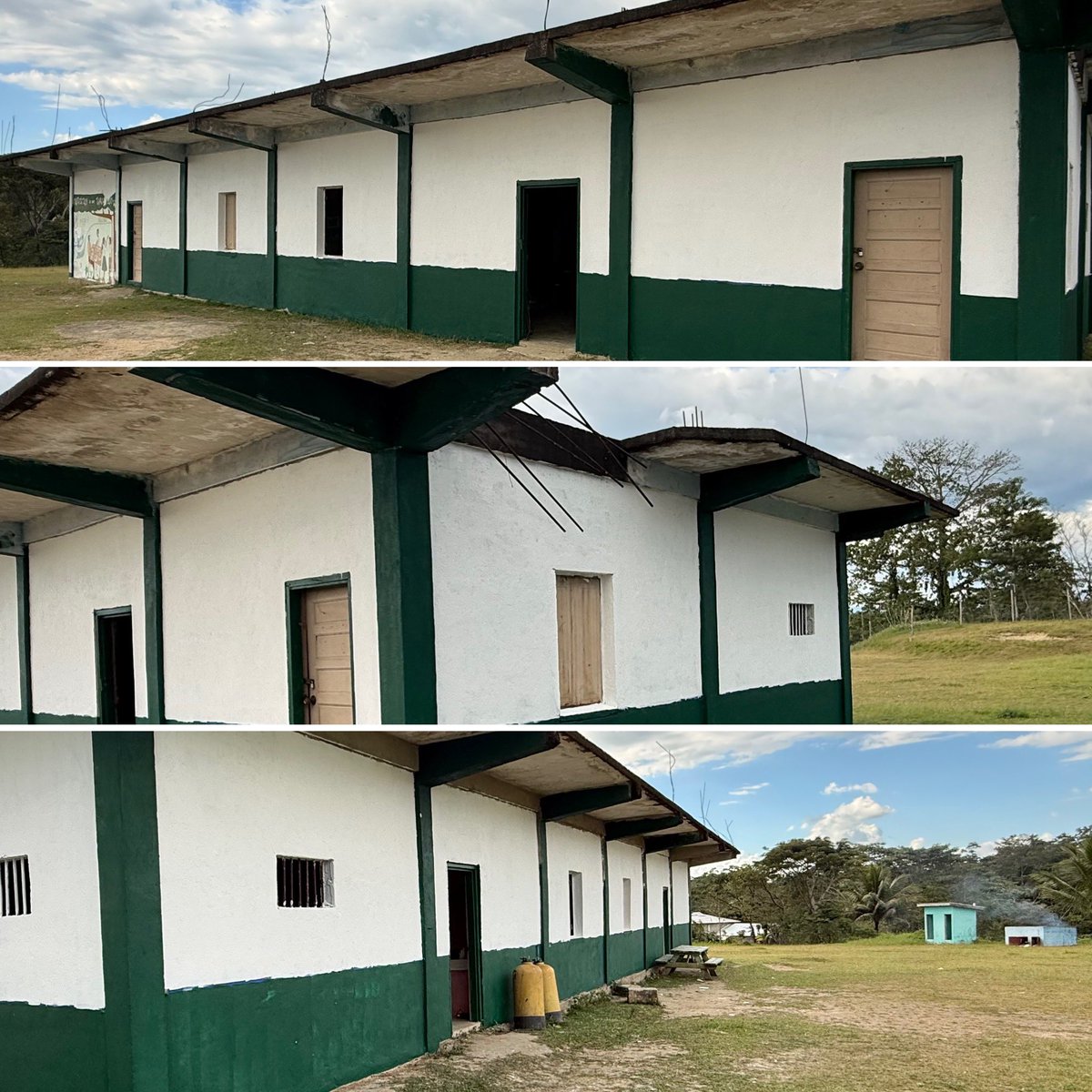 DeSmetJesuitHS's tweet photo. Great 1st day of work for our #Spartans in Belize today as they work to clean up and paint the school in the village of Pueblo Viejo for #MissionWeek26 #AMDG #Men4Others @JesuitsUCS https://t.co/zMnt034qgG