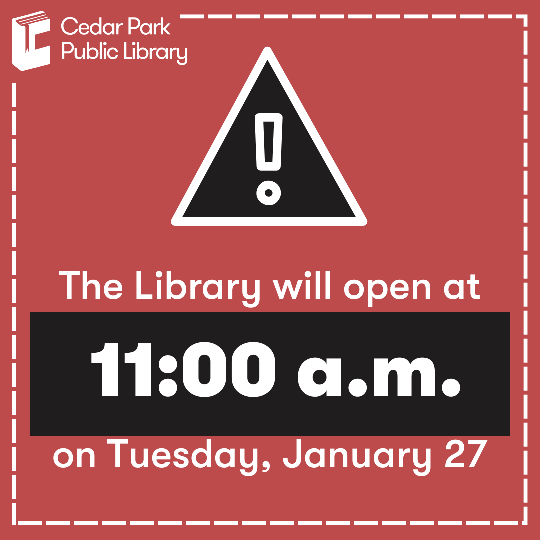 Cedar Park Library tweet media
