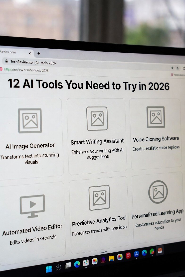 🤖12 AI tools you need to try in 2026 🎖️

1. ChatGPT.com (solves anything)
2. RecCloud.com (speech to text)
3. MidJourney.com (generates art)
4. Replit.com (generates code)
5. Synthesia.ai (generates video)
6.