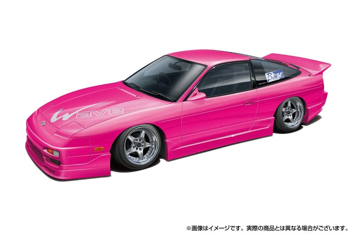 hobbysearch_mc's tweet image. 【カーモデル予約】アオシマ
1/24 B-WAVE RPS13 180SX `91 (ニッサン)
Ver.A 1999.co.jp/11327706
Ver.B 1999.co.jp/11327707
ドリ車スタイル第3弾!B-WAVE仕様が登場！
当時らしいベーシックな神奈川仕様
エアロミラーやエアロライトの有無、ホイールが異なる2種展開！
#nissan #bwave #s13