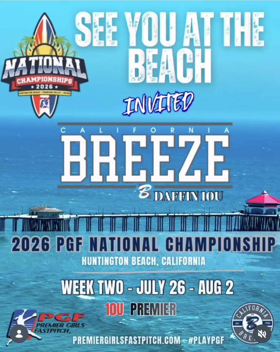 midh1966's tweet photo. California Breeze Daffin 10U gets the invite!  See you at the beach!  @NCAASoftball https://t.co/NQ89bsDM3q