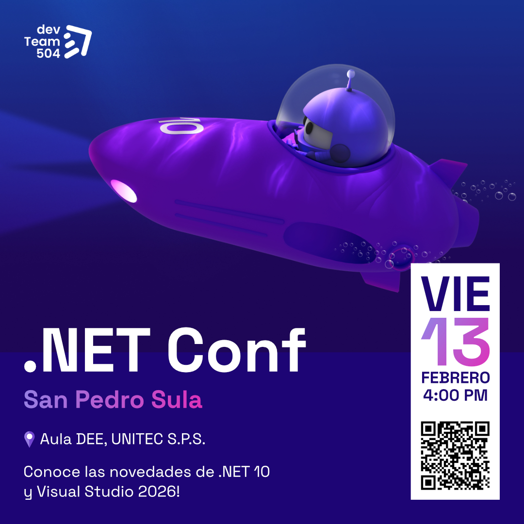 ¿Sentiste que el 2026 arrancó a máxima velocidad? Pues para nosotros también. Estamos a menos de 3 semanas de conectar con lo último de uno de los ecosistema de desarrollo más potente del mundo.

¿Te apasiona el mundo de .NET y quieres estar al día con todas las innovaciones...