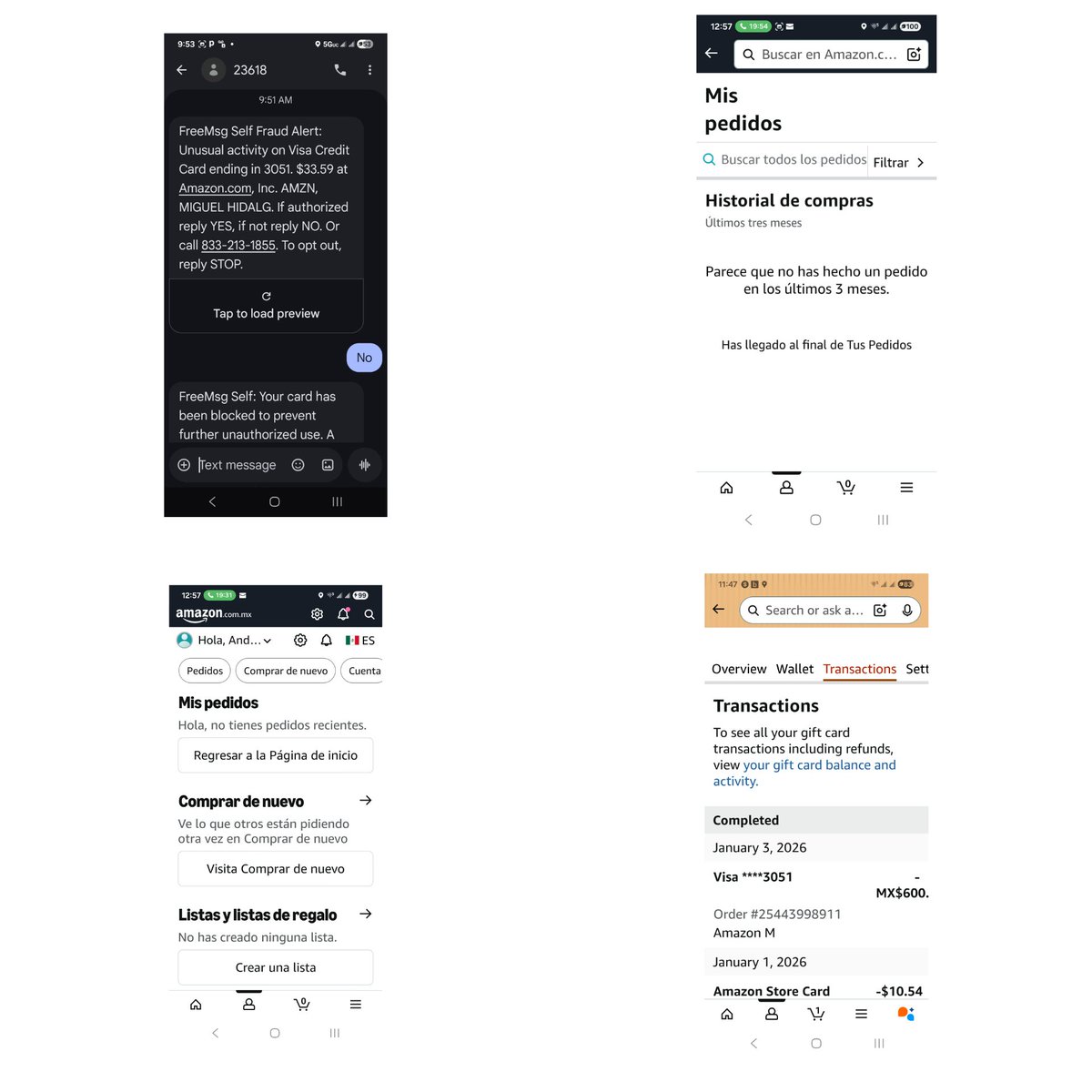 AndreiKezdi's tweet photo. @amazon scams and cs absolutely useless. Charge on Amazon mx, charge triggered by the bank, proof of what's going on and Amazon does absolutely NOTHING! @FTC #fraud be aware, Amazon won't do a thing to get your money back!Neither @SelfCreditApp @bbb_us #scam #TrendingNow https://t.co/s0emEtlTAq