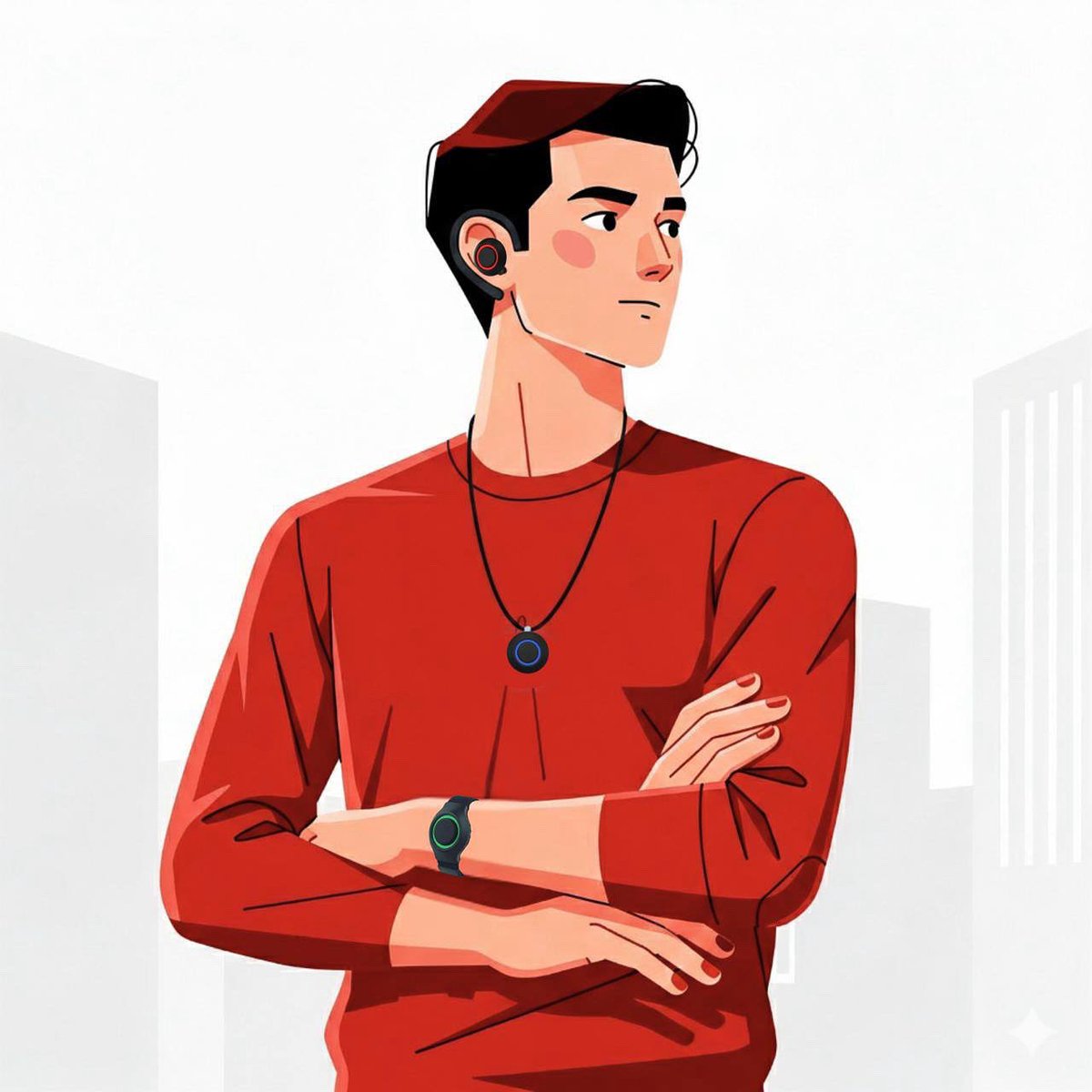 obround_ai's tweet photo. Obround communicates visually.
Smart LEDs show the active mode — earbuds, AI recording, or wristband — and every color is fully customizable in the app.

One device. Full control. https://t.co/DIM43rHlEu