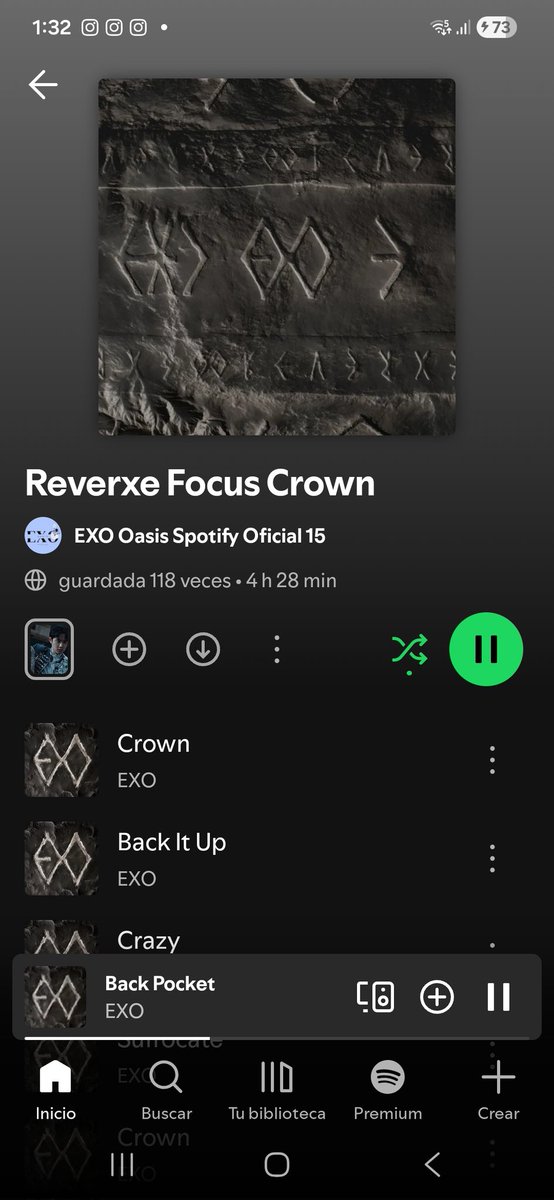 EiderLcs's tweet photo. @Spotify pure art @weareoneEXO https://t.co/9pWANMkfoX