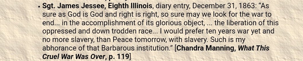 Yes

Especially since the average Union Soldier never saw slavery in action prior  the civil war and where horrified with what they saw