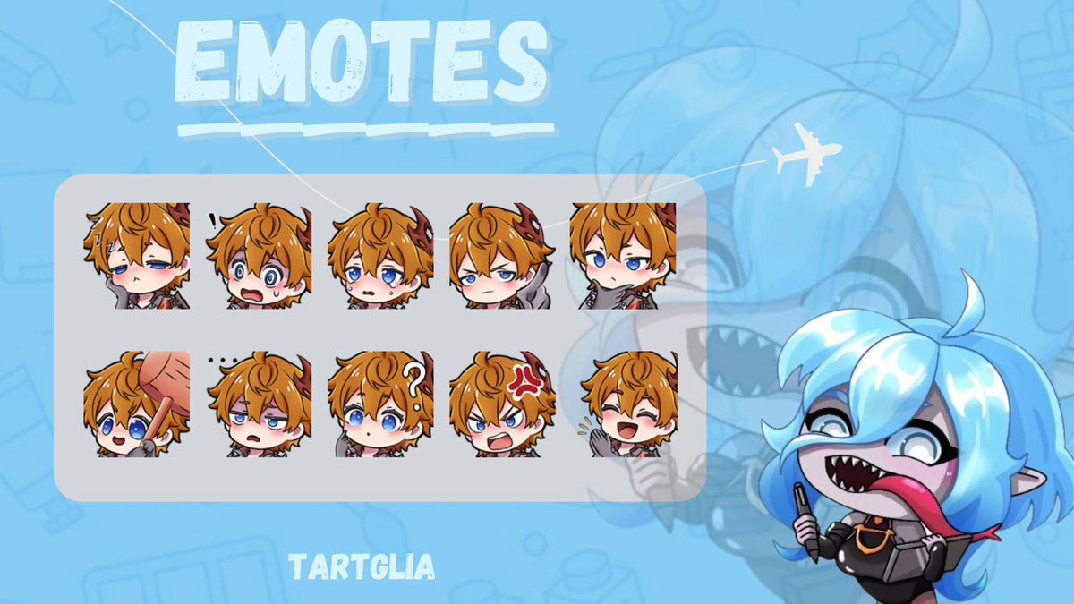 10 different Tartaglia expressions because one mood is never enough 😁

#GenshinImpact #Tartaglia #Childe #artoftheday #ArtistOnX #usa #twitchaffiliate #VTuberAssets #melkonart #melemotes